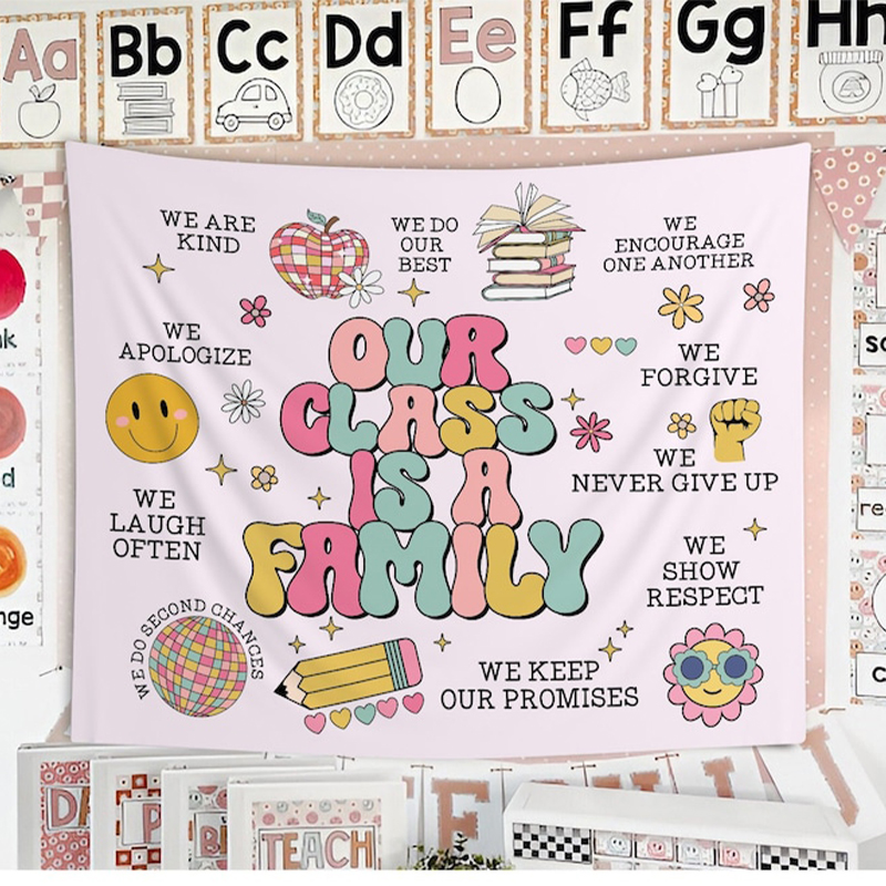 Our Class Is A Family Teacher Classroom Tapestry