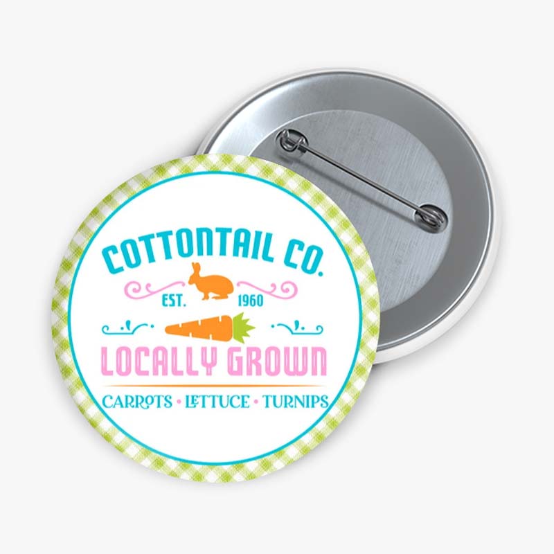 Cottontail Co Teacher Pinback Button