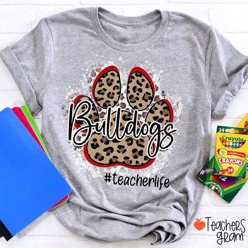 Personalized Mascot Leopard Spirit Teacher T-Shirt