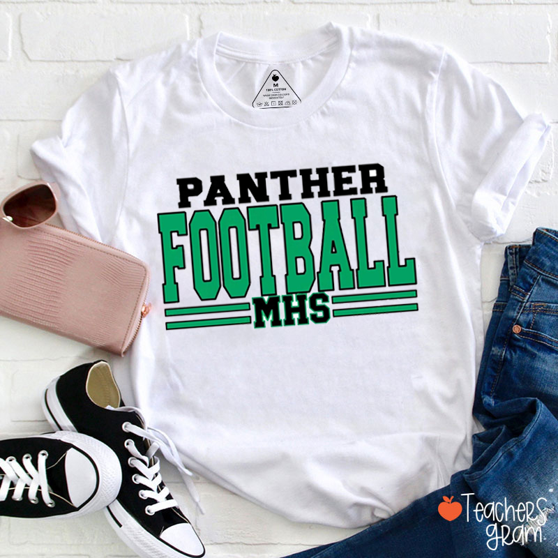 Personalized Sport And Mascot School Initials Favorite Team Teacher T-Shirt