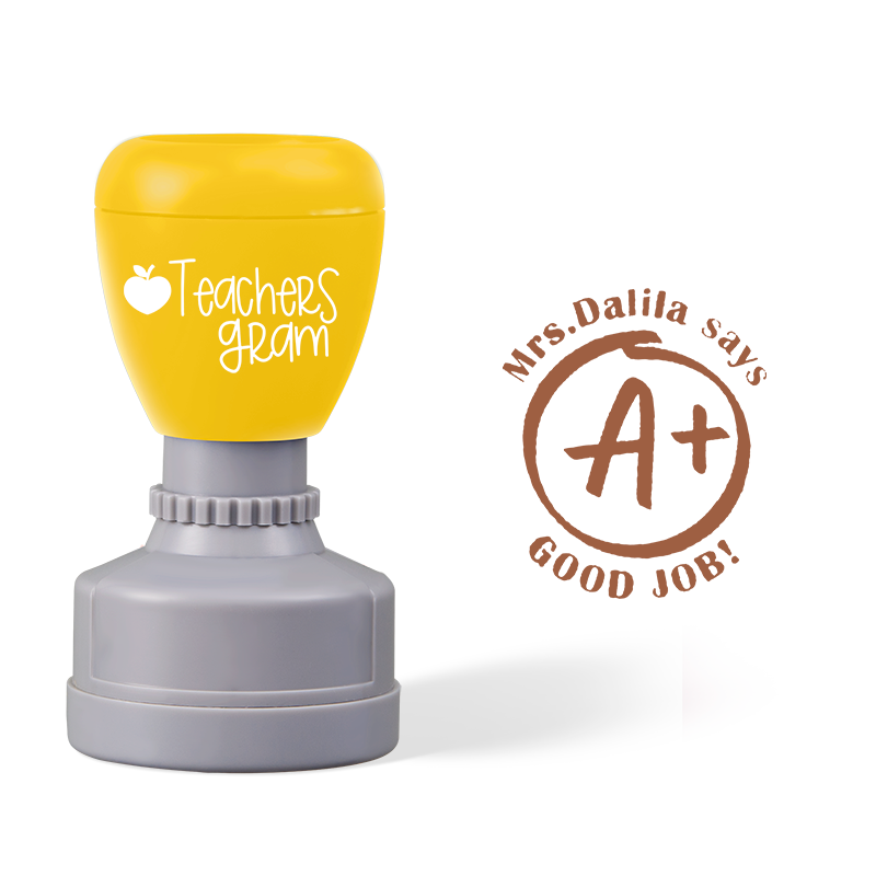 Personalized Good Job Teacher Stamp