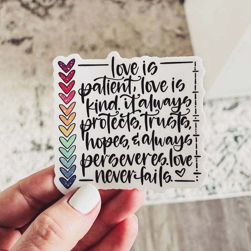 Love Is Patient Teacher Stickers