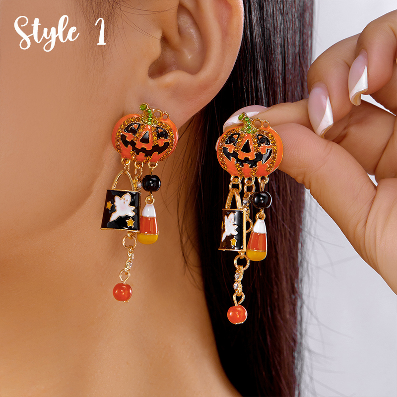 Halloween Creative Teacher Metal Earrings