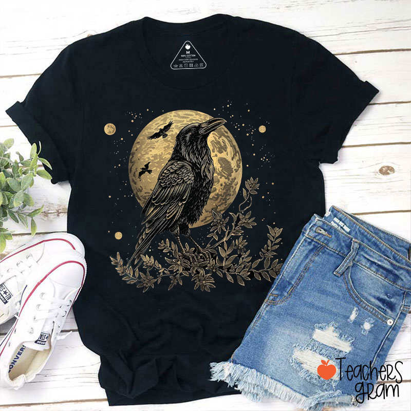 Raven Moon Teacher T-Shirt