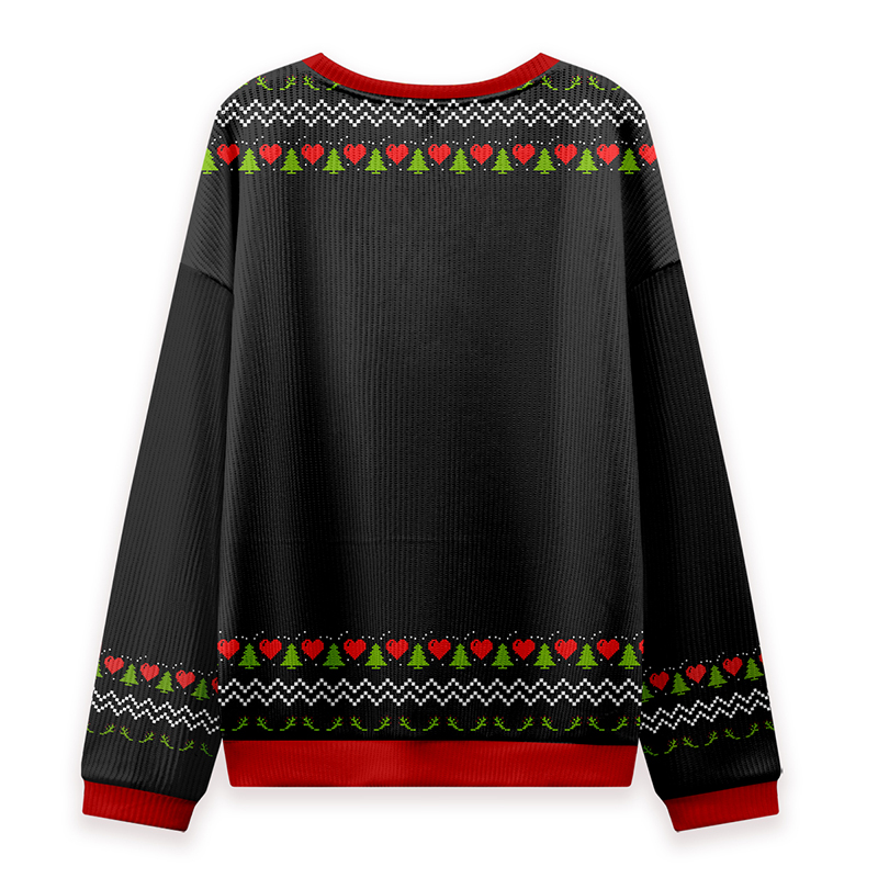 Merry Christmas Caterpillar Teacher Knit Sweatshirt