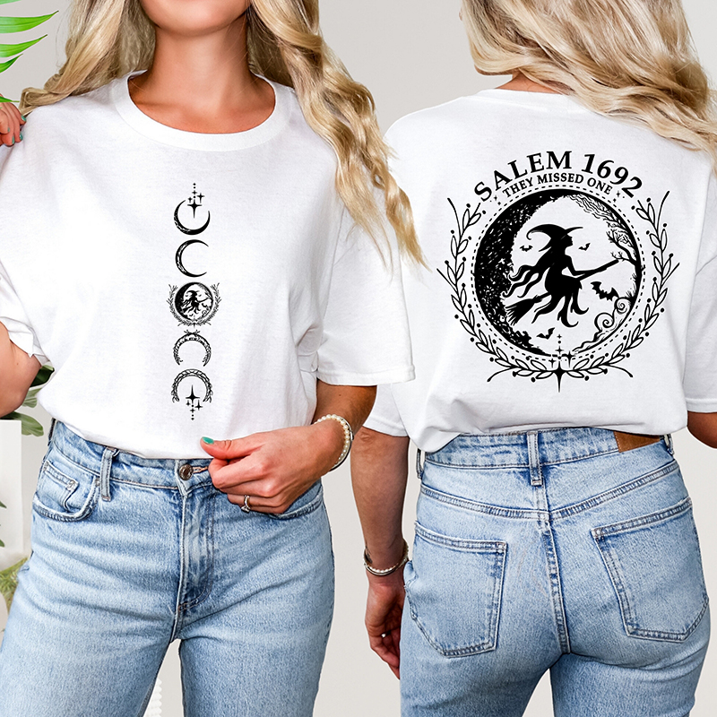 Salem 1692 They Missed One Teacher Two Sided T-Shirt
