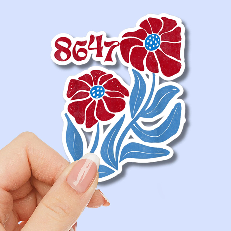 8647 Floral Boho Feminist Teacher Stickers