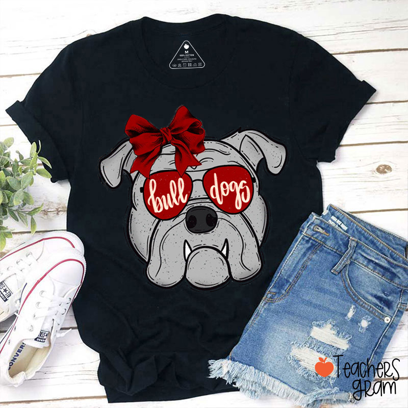 Personalized Mascot Vivid Animal Prints Teacher T-Shirt