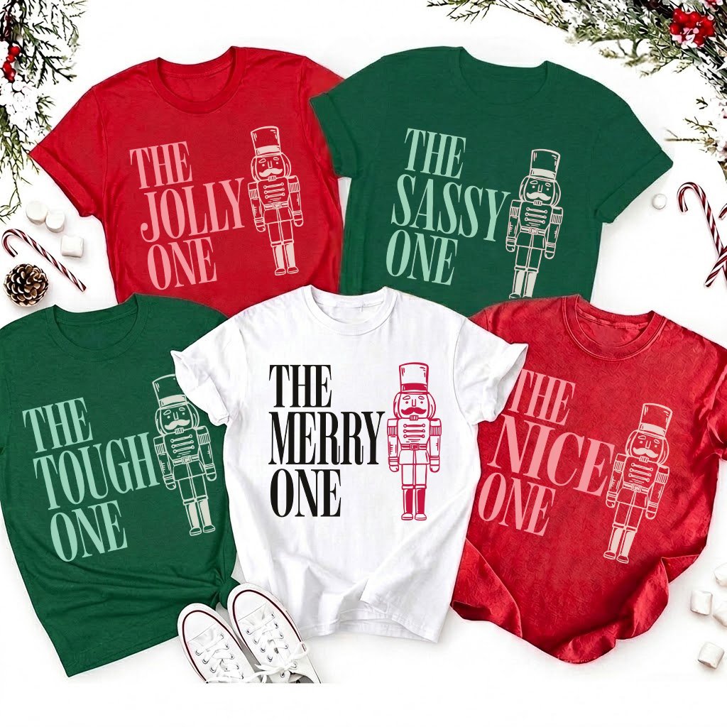 Personalized Christmas Crew Matching Teacher T-Shirt