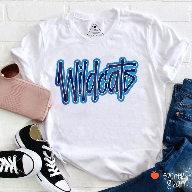 Personalized Mascot Design Fonts Game Day Teacher T-Shirt