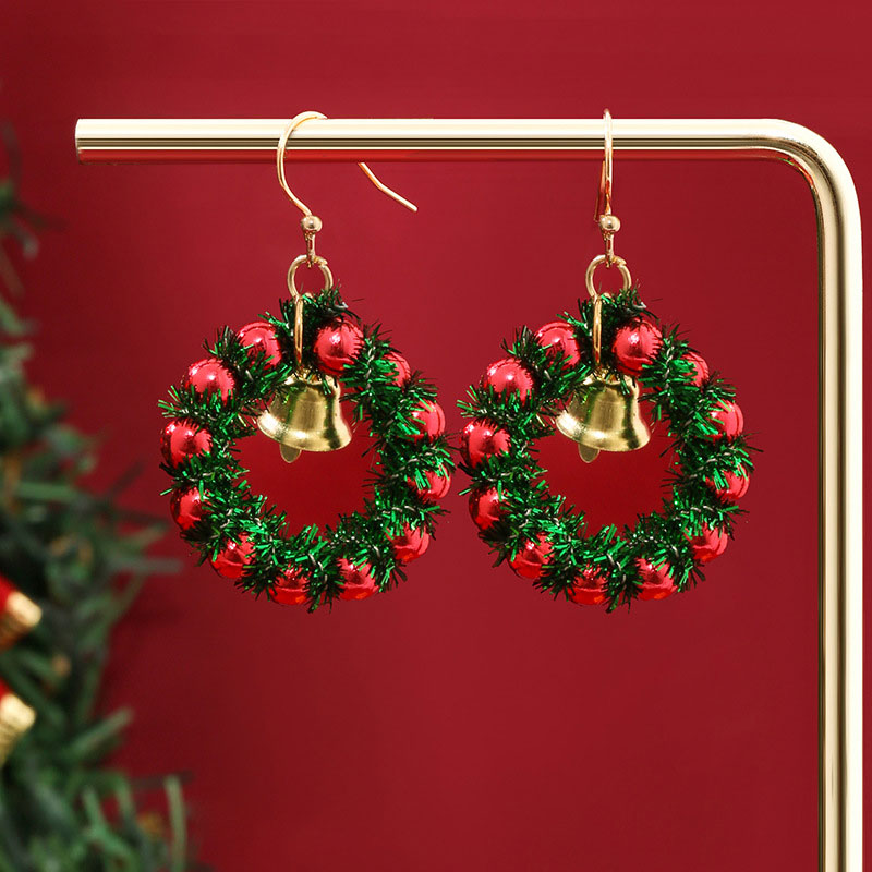 Christmas Wreath Teacher Earrings