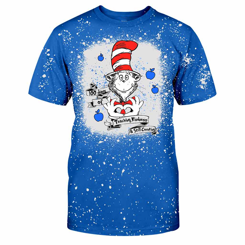 100 Days Of Teaching Kindness And Still Counting Teacher Printed T-Shirt