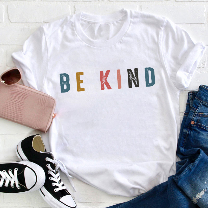 Retro Style Be Kind Teacher T-Shirt