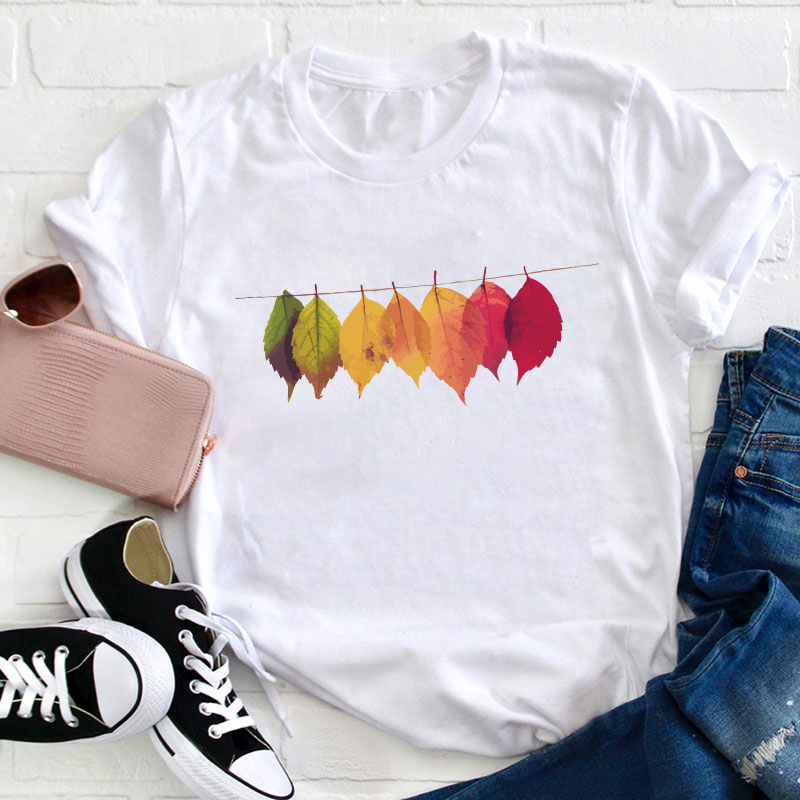 Collect Autumn Leaves Teacher T-Shirt