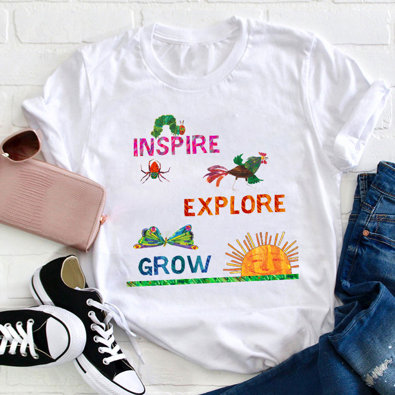 Inspire Explore Grow Teacher T-Shirt