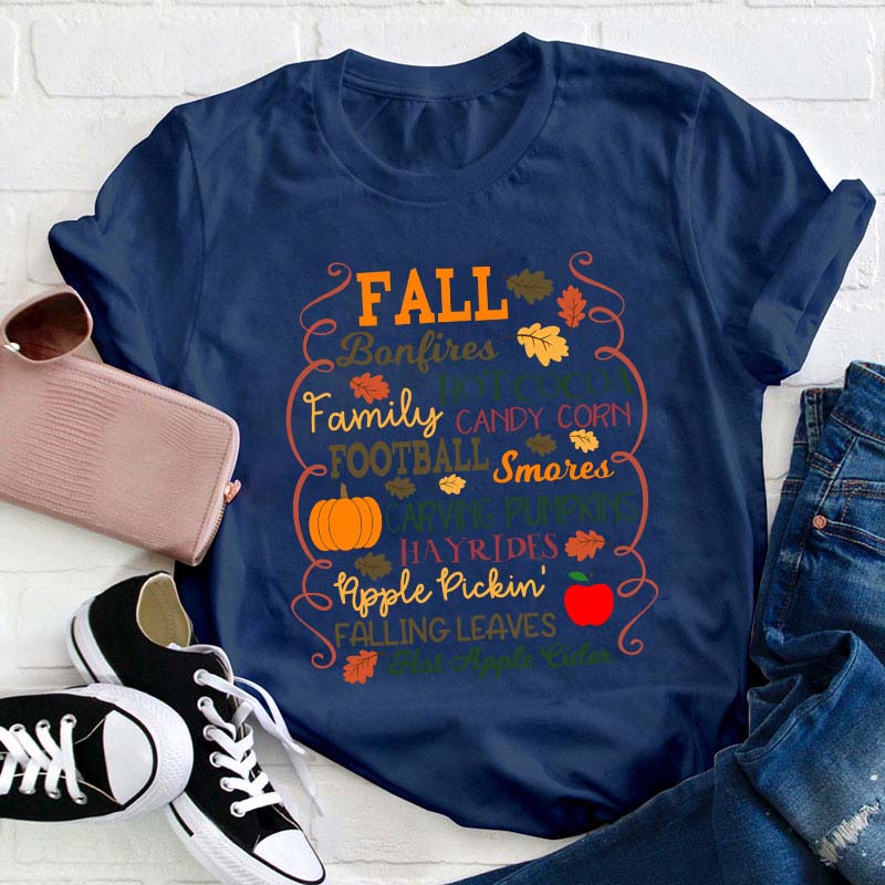 These Make Fall Better Teacher T-Shirt