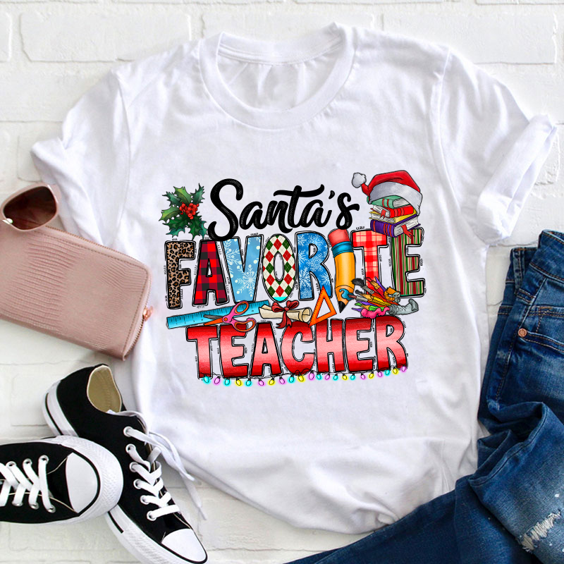 Santa's Favorite Teacher T-Shirt