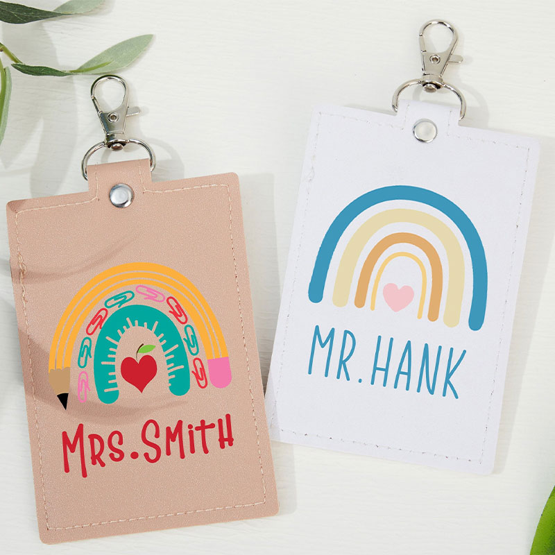 Personalized Teacher Life Teacher Badge Holder