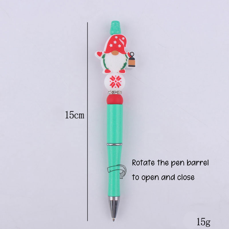 Personalized Christmas Silicone Bead Ballpoint Teacher Pens(30% Off Buy 10+, 50% Off Buy 30+)