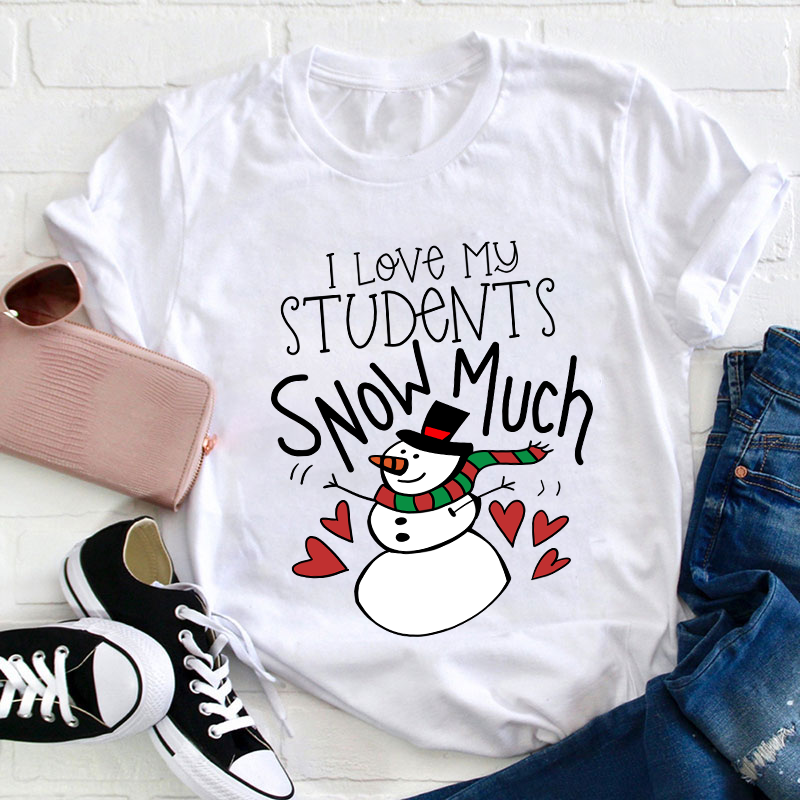 I Love My Students Snow Much Teacher T-Shirt