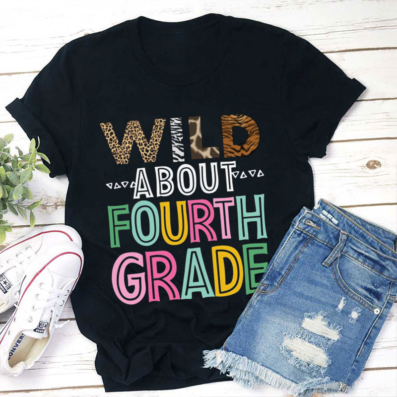 Personalized Wild About Different Grade Teacher T-Shirt