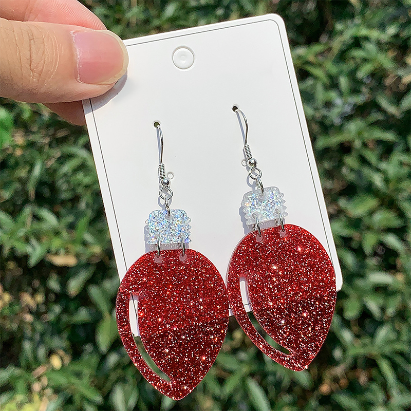 Christmas Light Teacher Acrylic Earrings