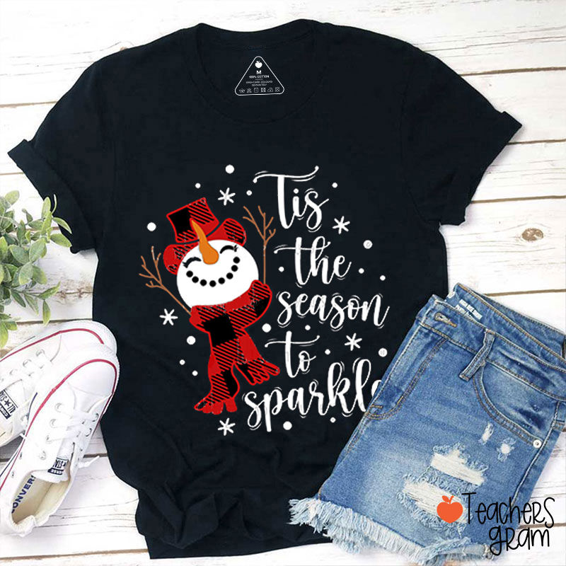 Tis The Season To Sparkle Teacher T-Shirt