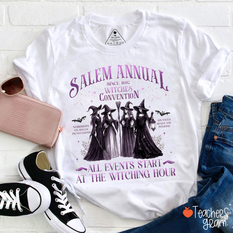Salem Annual Witches Convention Teacher T-Shirt