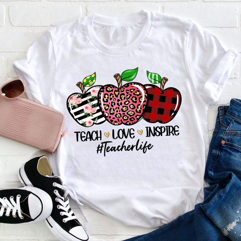 Teach Love Inspire Teacher T-Shirt