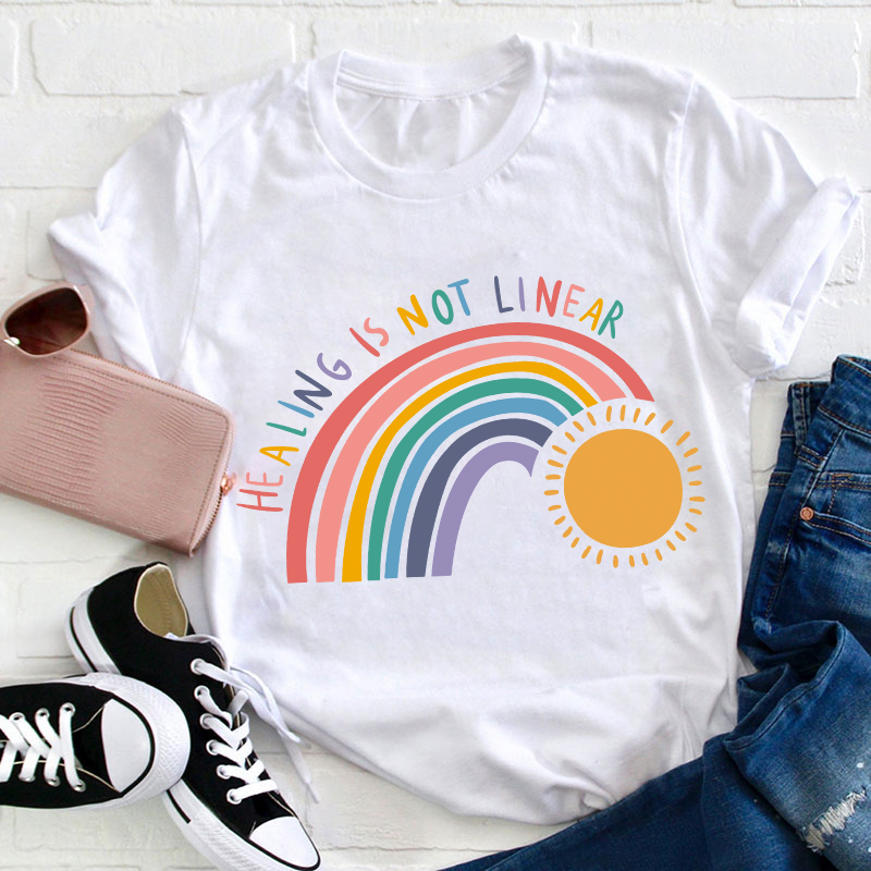 Healing Is Not Linear Teacher T-Shirt