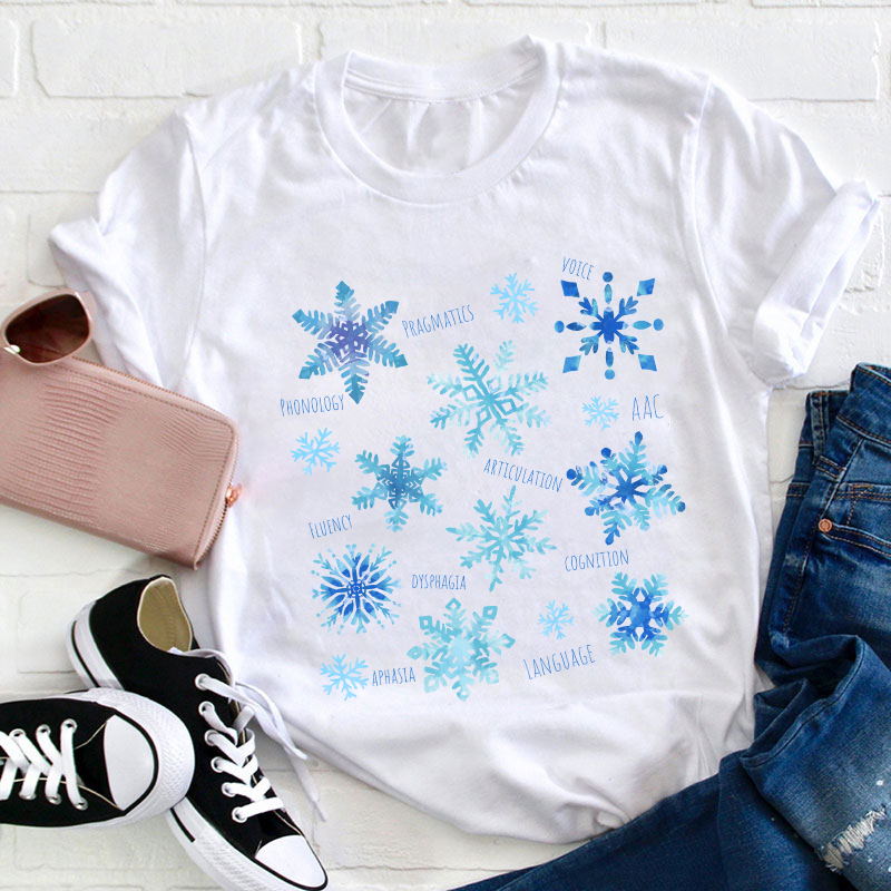 Winter Snowflake Teacher T-Shirt