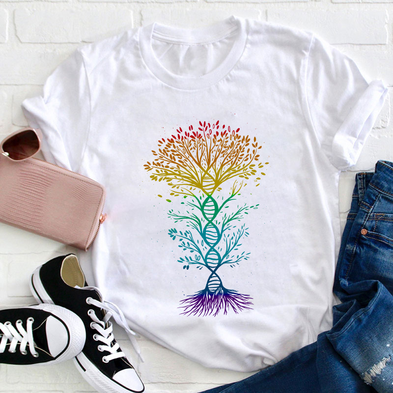 DNA Tree Of Life Teacher T-Shirt