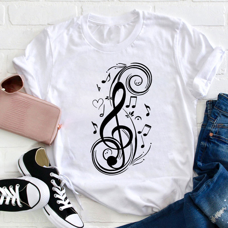 Musical Note Teacher T-Shirt