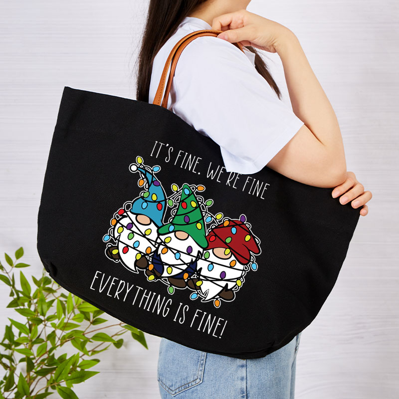 Everything Is Fine Teacher Shoulder Bag