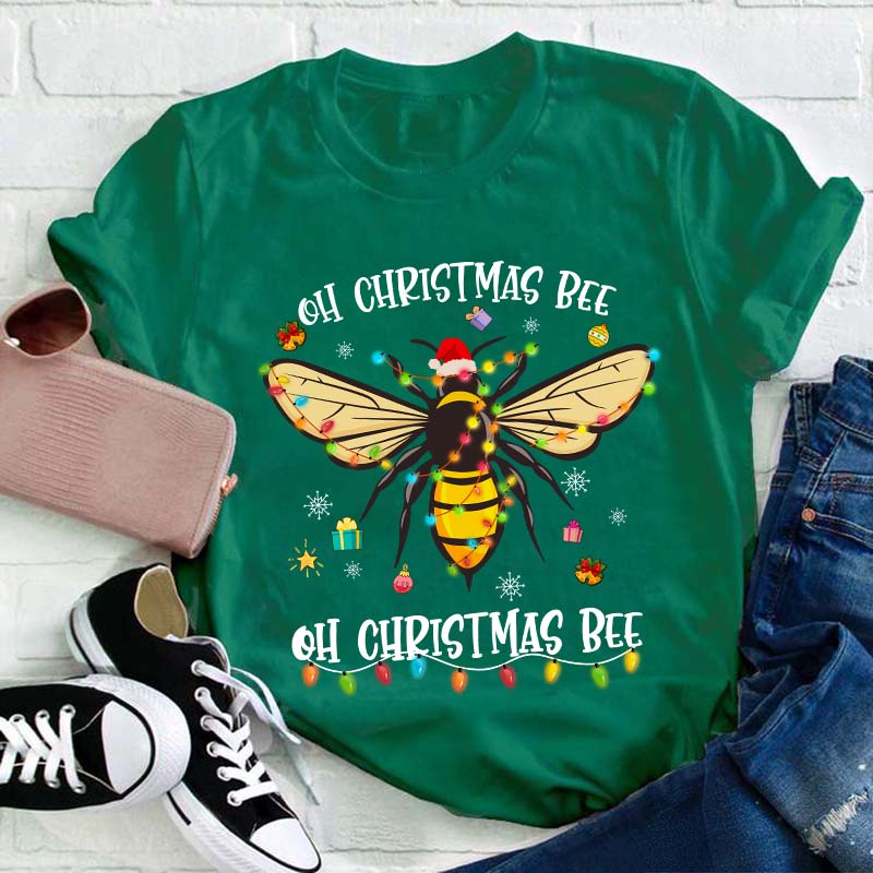 Oh Christmas Bee Teacher T-Shirt