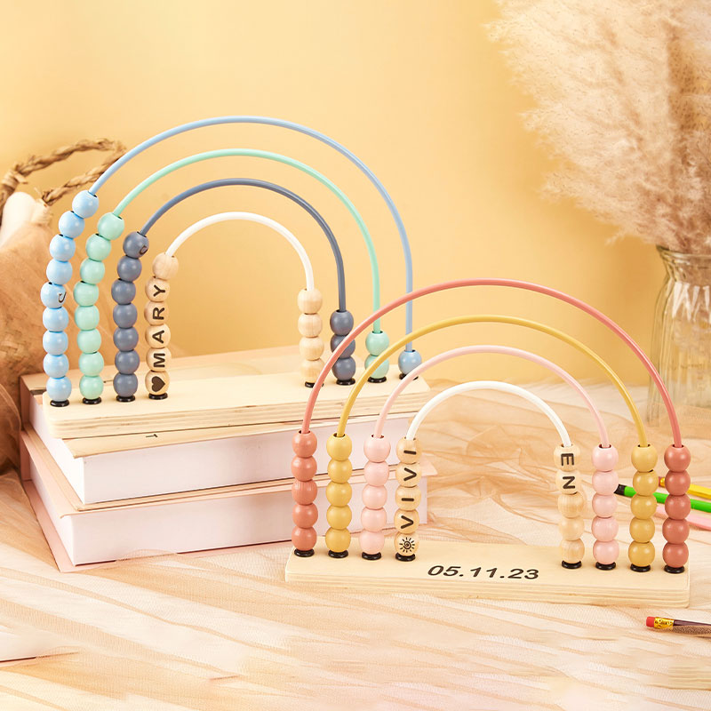 Personalized Rainbow Teacher Abacus
