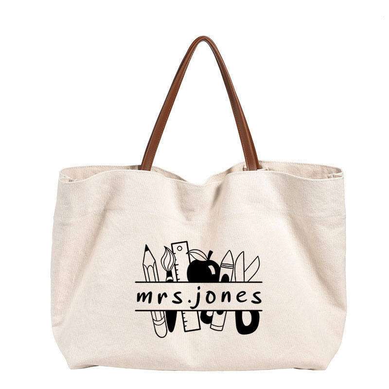 Personalized Teacher Supplies Teacher Shoulder Bag