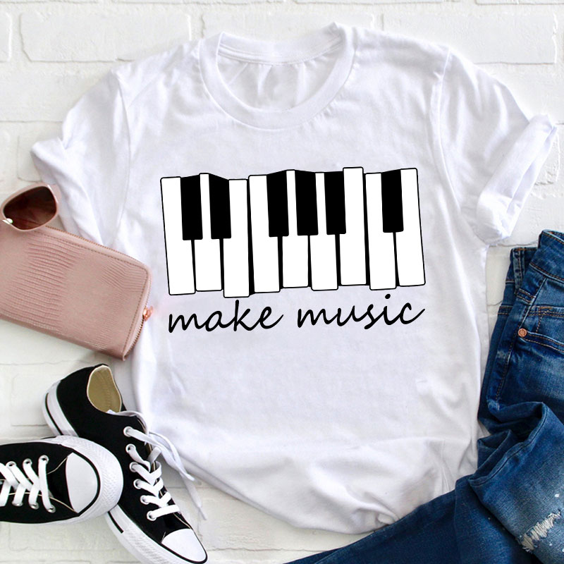 Piano Make Music Teacher T-Shirt