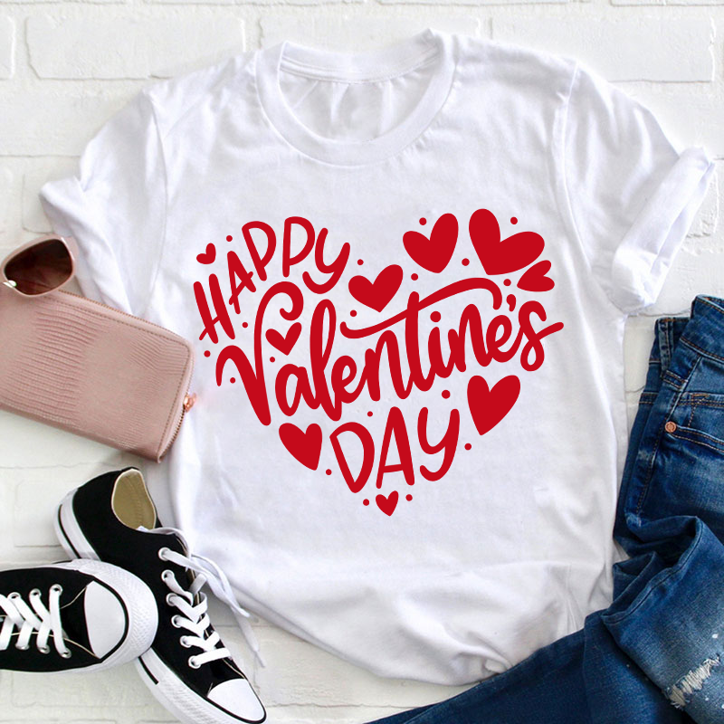 Happy Valentine's Day Teacher T-Shirt