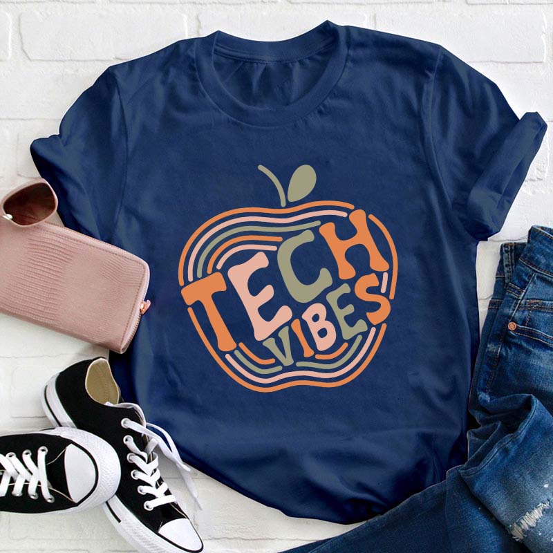 Retro Technology Teacher T-Shirt