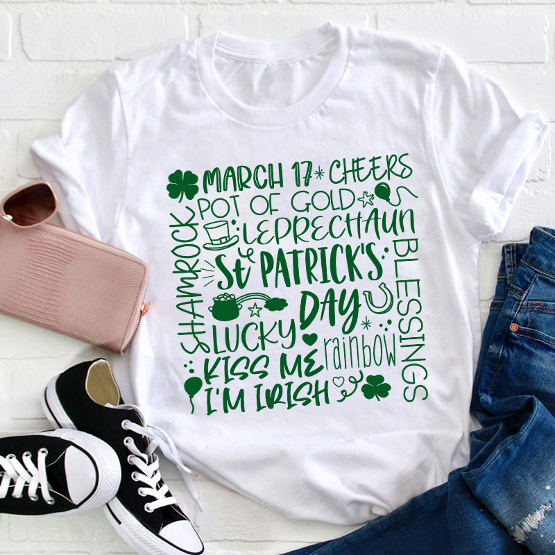 St Patrick's Day Lucky Teacher T-Shirt