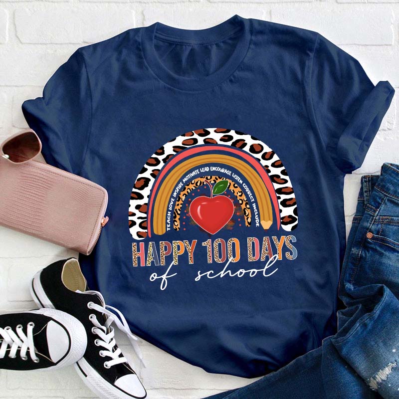 Happy 100 Days Of School Teacher T-Shirt