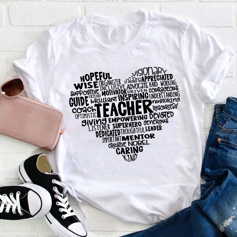 Positive Heart Teacher T-Shirt