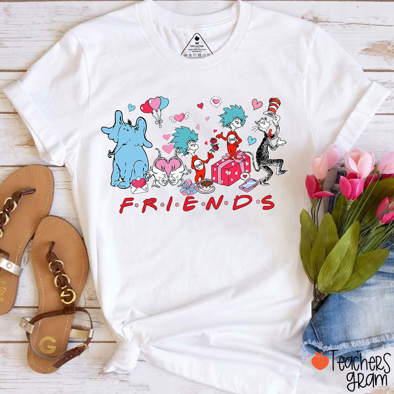 Love Friends Children's Books Teacher T-Shirt