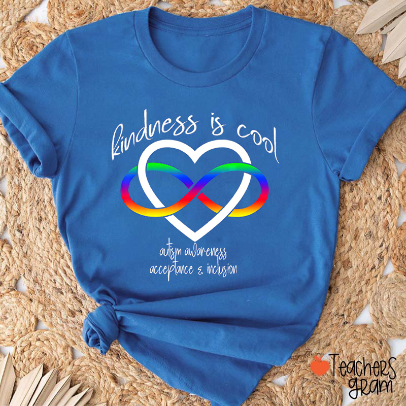 Kindness Is Cool Autism Awareness Teacher T-Shirt
