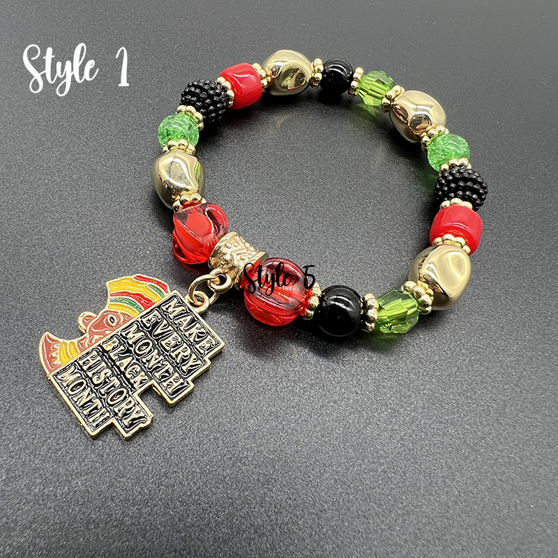 Black History Month Teacher Metal Bracelet