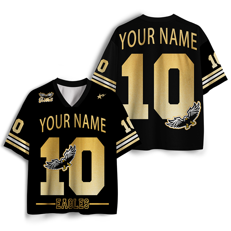 Personalized Name And Number Eagles Teacher Mesh Jersey