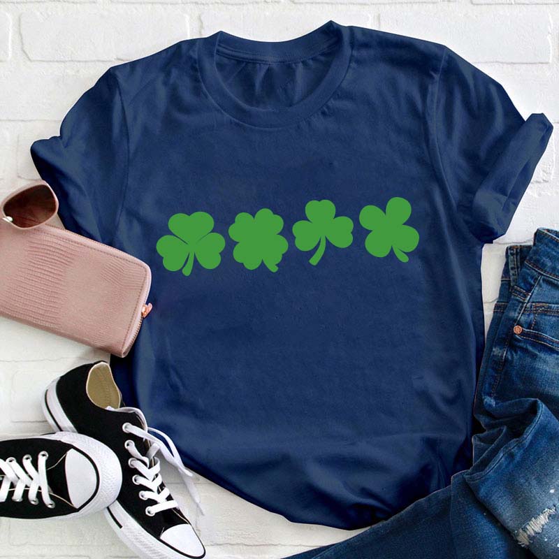 Shamrock Lucky Teacher T-Shirt