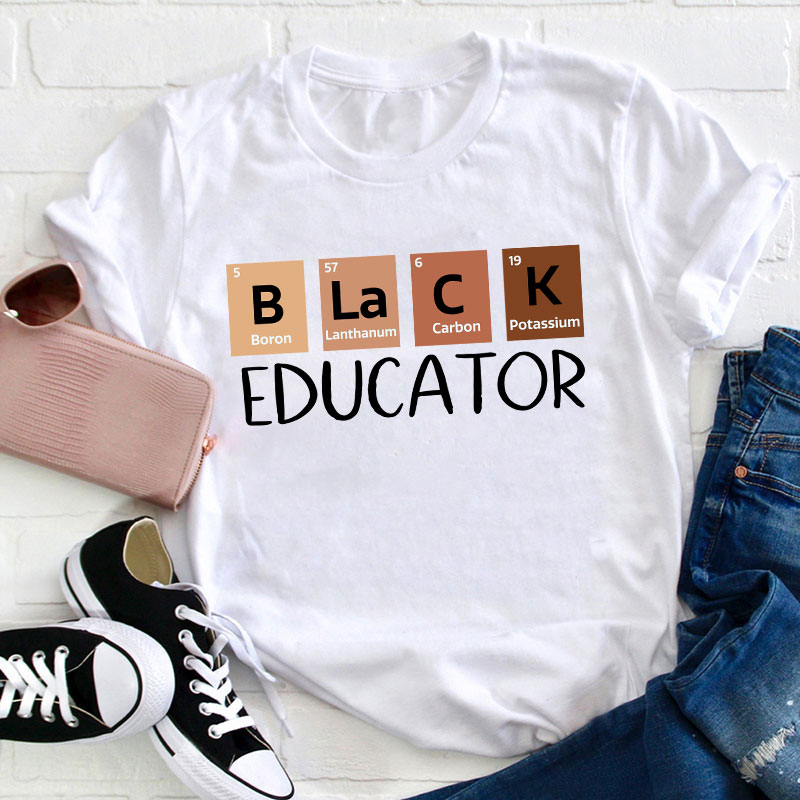 Black Educator Teacher T-Shirt