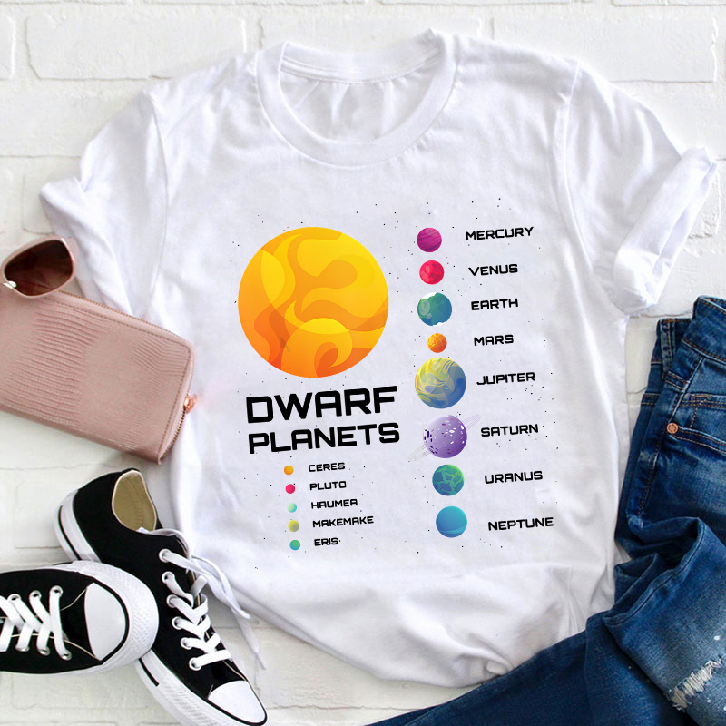 Dwarf Planets Teacher T-Shirt
